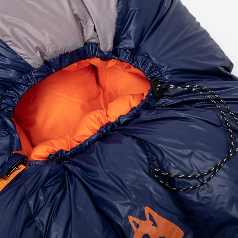 New mummified outdoor camping down sleeping bag, enlarged and widened, high-quality duck down sleeping bag, 1.8kg warm Application Scenario