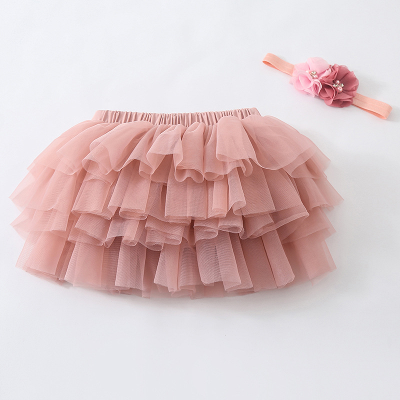 Cross-Border Girls Small Skirt Children Tutu Skirt Amazon Culottes Baby Pp Culottes Europe And The United States Pengpeng Skirt Specification drawing