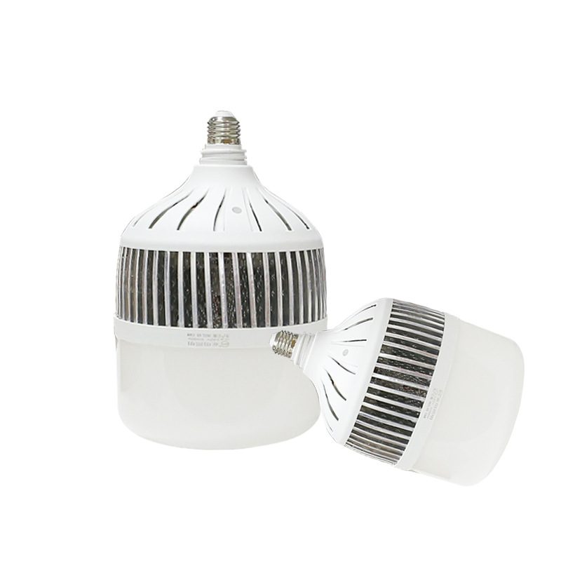 Yaming Led Fin Bulb Ultra-Bright Workshop Warehouse Exhibition Hall Lighting E27 Screw 100W High-Power Bulb Item Picture