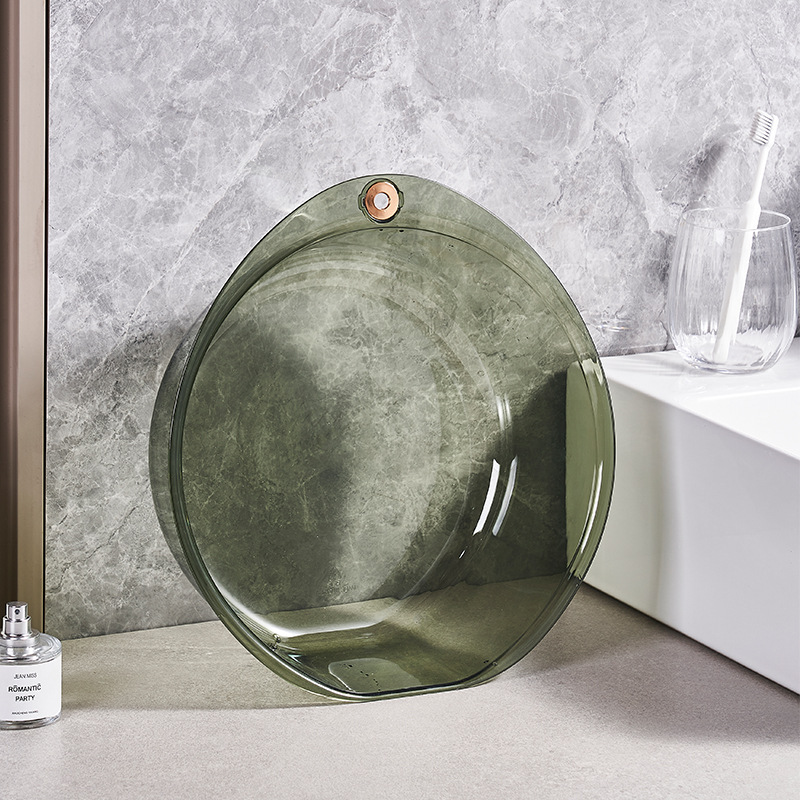 Transparent thick washbasin household plastic student dormitory large, medium and small size washing basin washing feet durable baby basin full figure