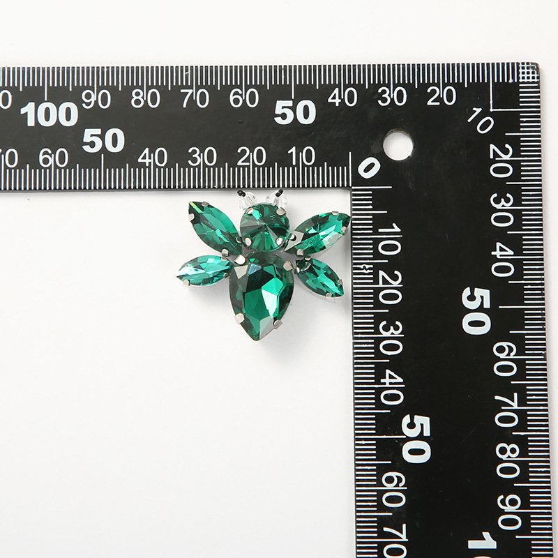 Spot Glass Rhinestones Small Bees Handmade Beaded Clothing Diy Design Bags Shoes And Hats Decoration Manufacturers Straight Hair details Picture