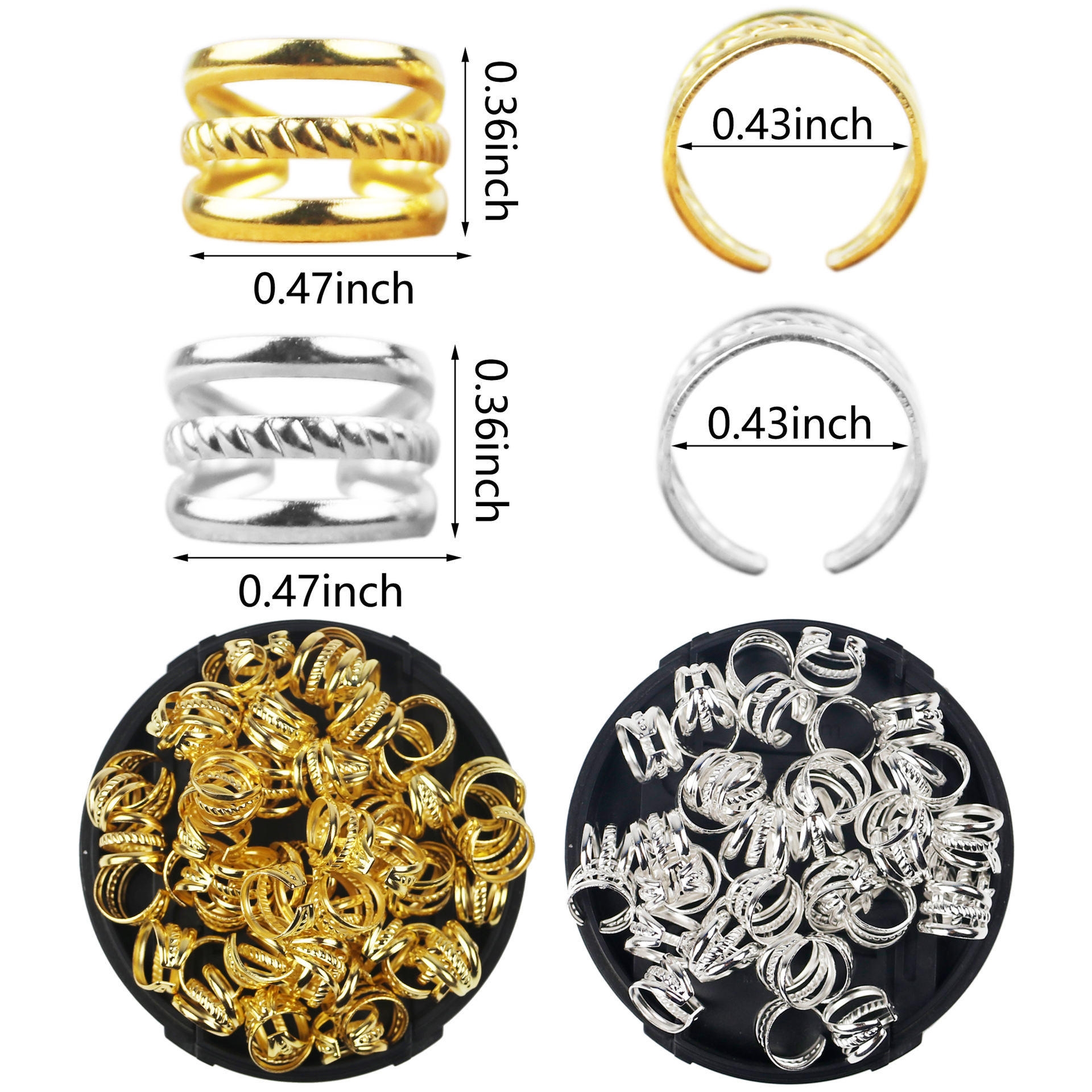 DIY African wig, braid, hair tie, decorative buckle, metal cutout, no ear holes, ear bone clip, hair decoration, hair band