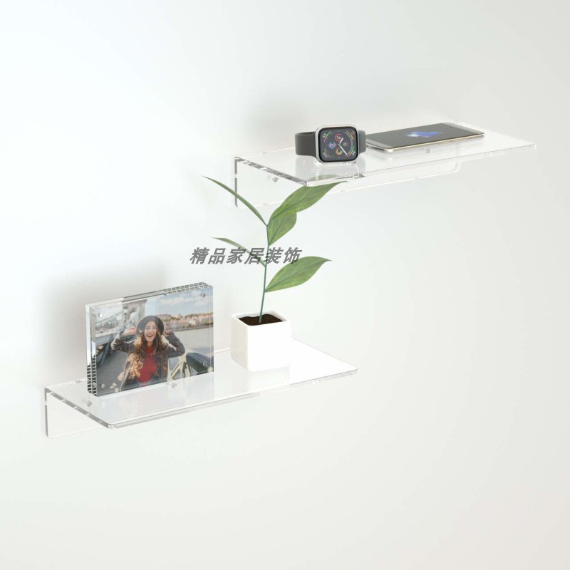 简约透明墙上产品图