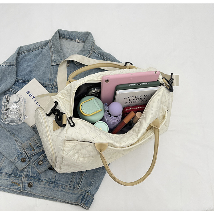 新款旅行包短途出差行李包女大容量运动健身包女士单肩斜挎手提包详情27