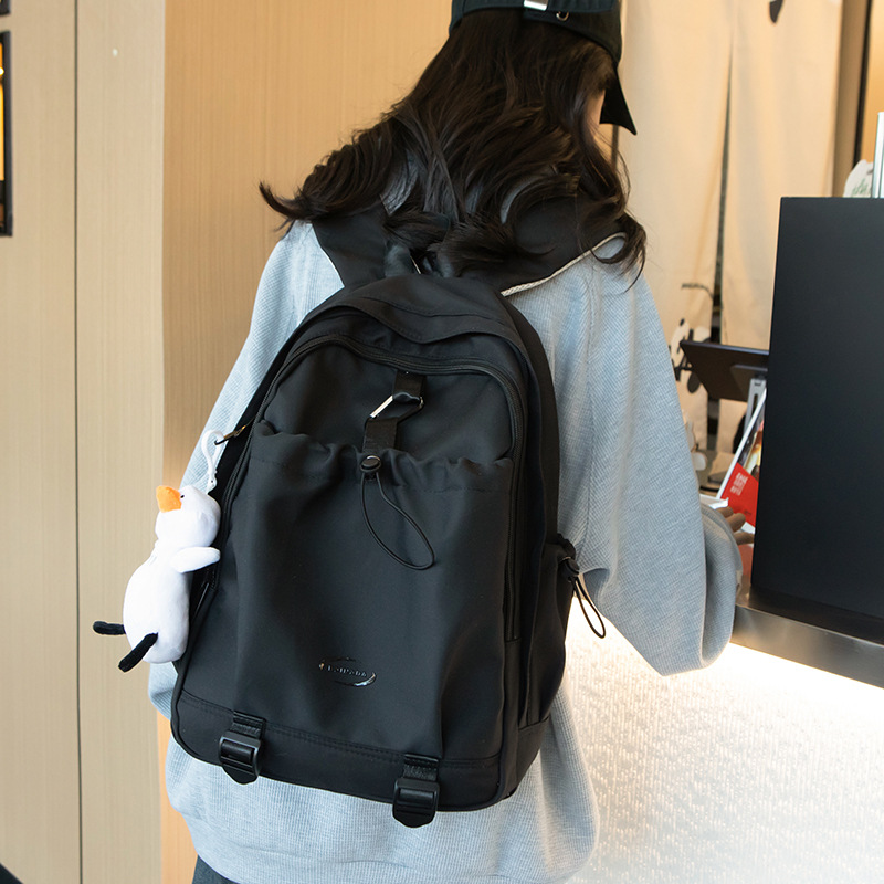 2024新款休闲背包双肩包女大学生夏季徒步登山百搭高颜值书包女生详情图2