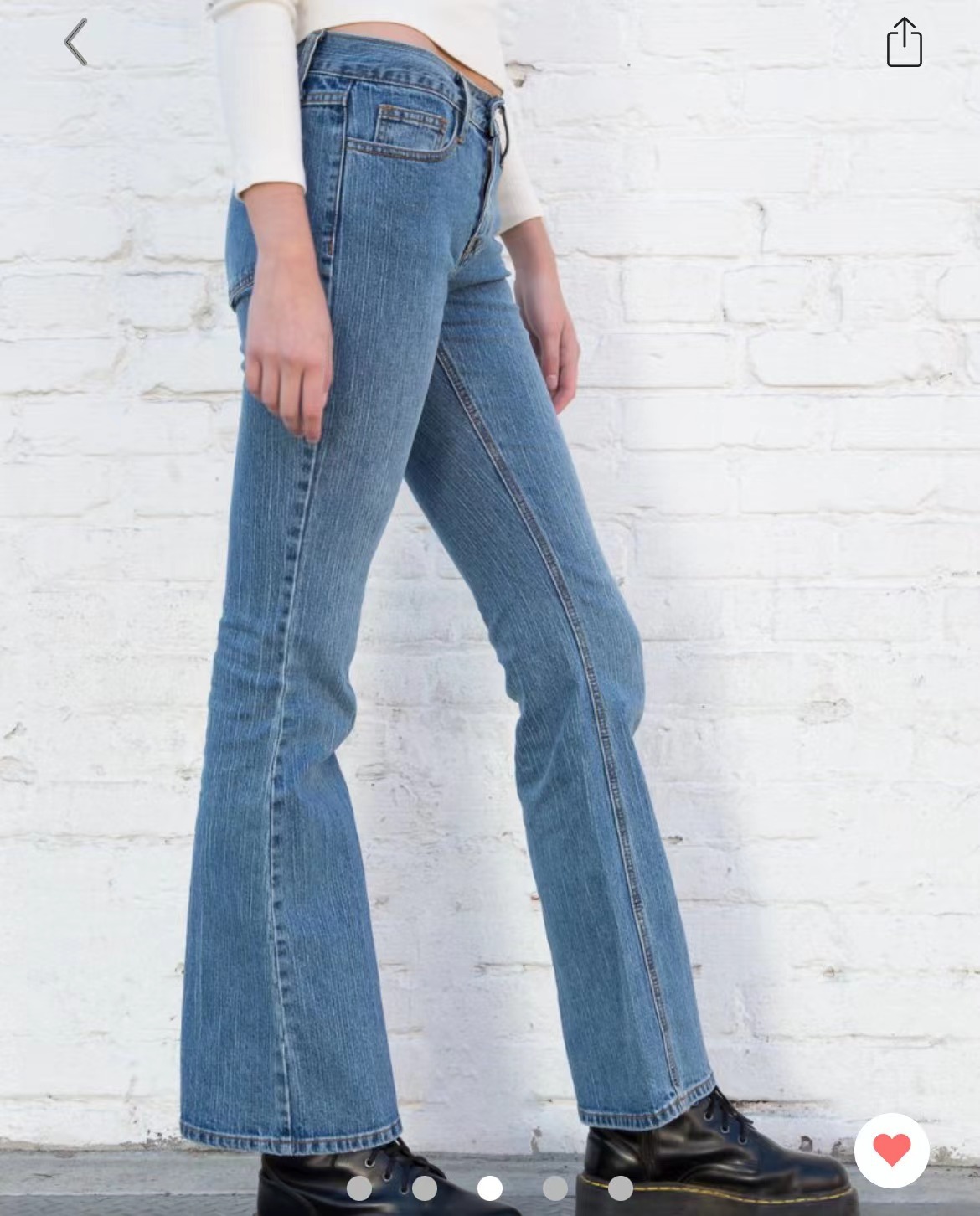 BM style American low-waisted dark blue flared jeans bm jeans long pants Women Briella 90 'S jeans Application Scenario