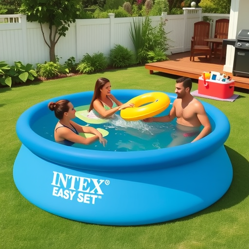 INTEX 蝶形充气泳池方形支架圆形支架游泳池家庭户外大型水池批发