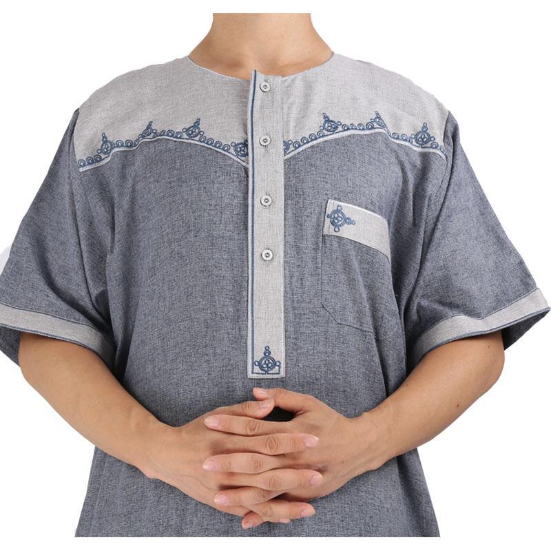 Spot wholesale aliexpress Middle East cotton and linen leisure splicing printing Arabian robe Application Scenario