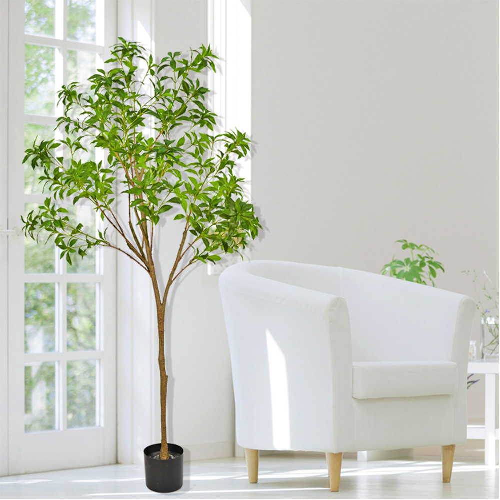Artificial green plants, horse Drunken wood green plants, living room artificial green plant potted plants, indoor artificial green plant landscaping, table potted plant set Specification image