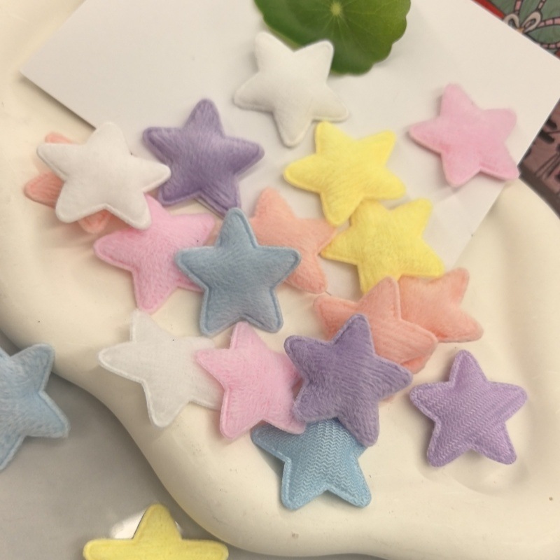 Ultrasonic embossing DIY jewelry accessory materials, children's hair clips, plush five-pointed star gloves, hats, star accessories Application Scenario