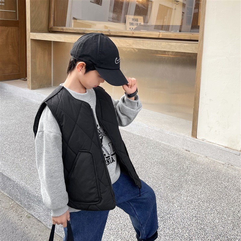 【 10% off for 2 pieces, 20% off for 3 pieces 】 Winter children's clothing and school uniform for boys - cotton vest, winter cardigan and inner layer