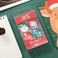 创意ins圣诞老人小雪人水晶玻璃磁扣4枚套装礼品透明冰箱贴挂件扣图