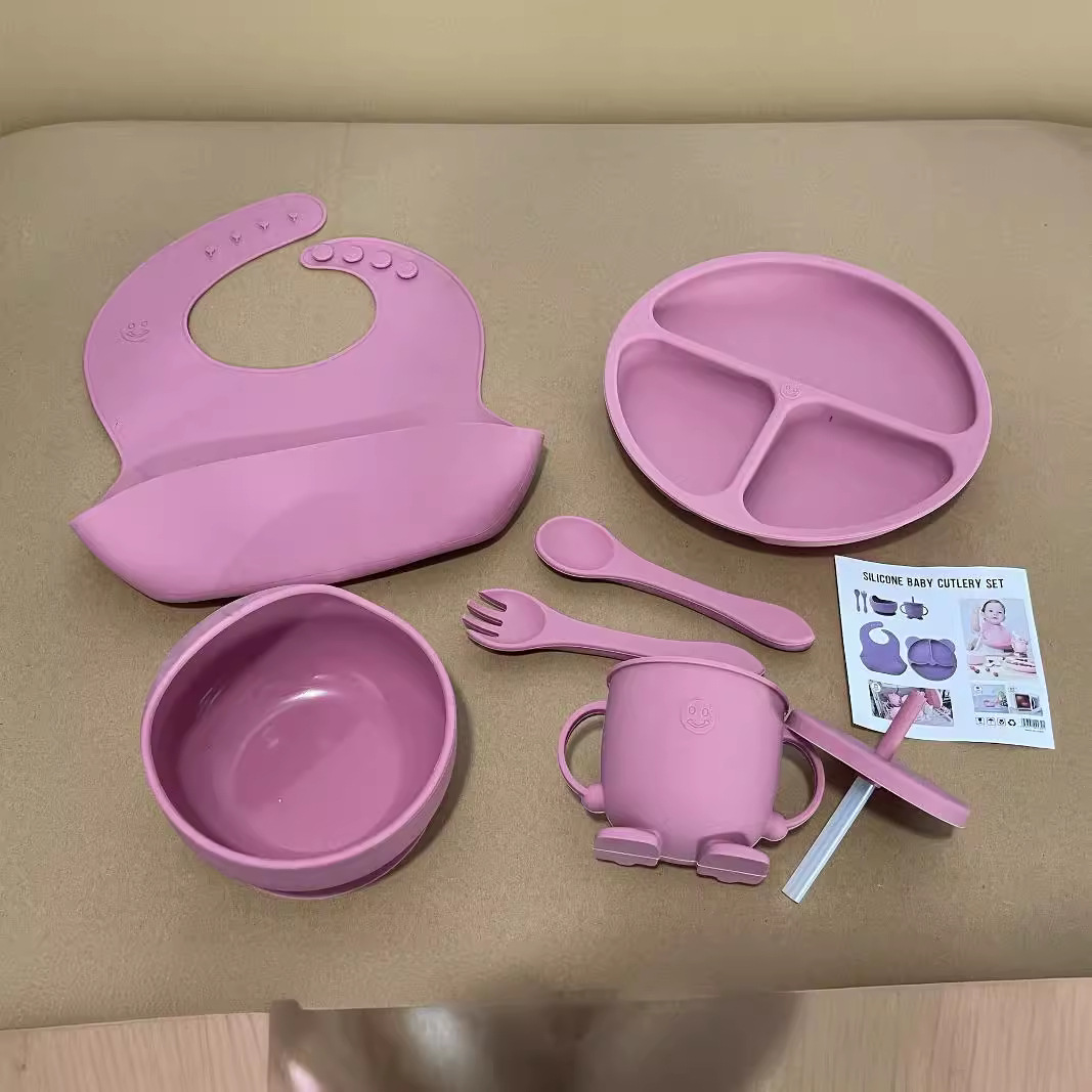 Baby silicone bib, children's waterproof food bag, baby food bag, saliva towel, complementary food saliva bag, bib wholesale Specification drawing