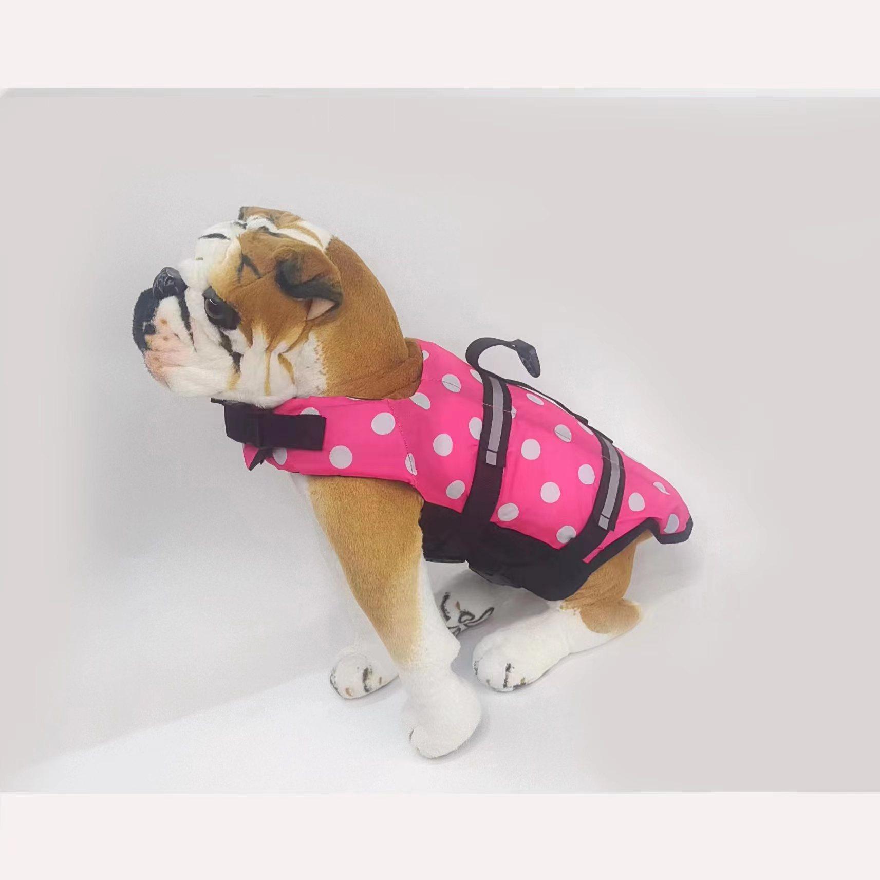 Manufacturers Direct Sales Amazon Ebaywish Pet Life Jacket Dog Life Jacket Outdoor Rescue Dog Swimming Clothes Specification drawing