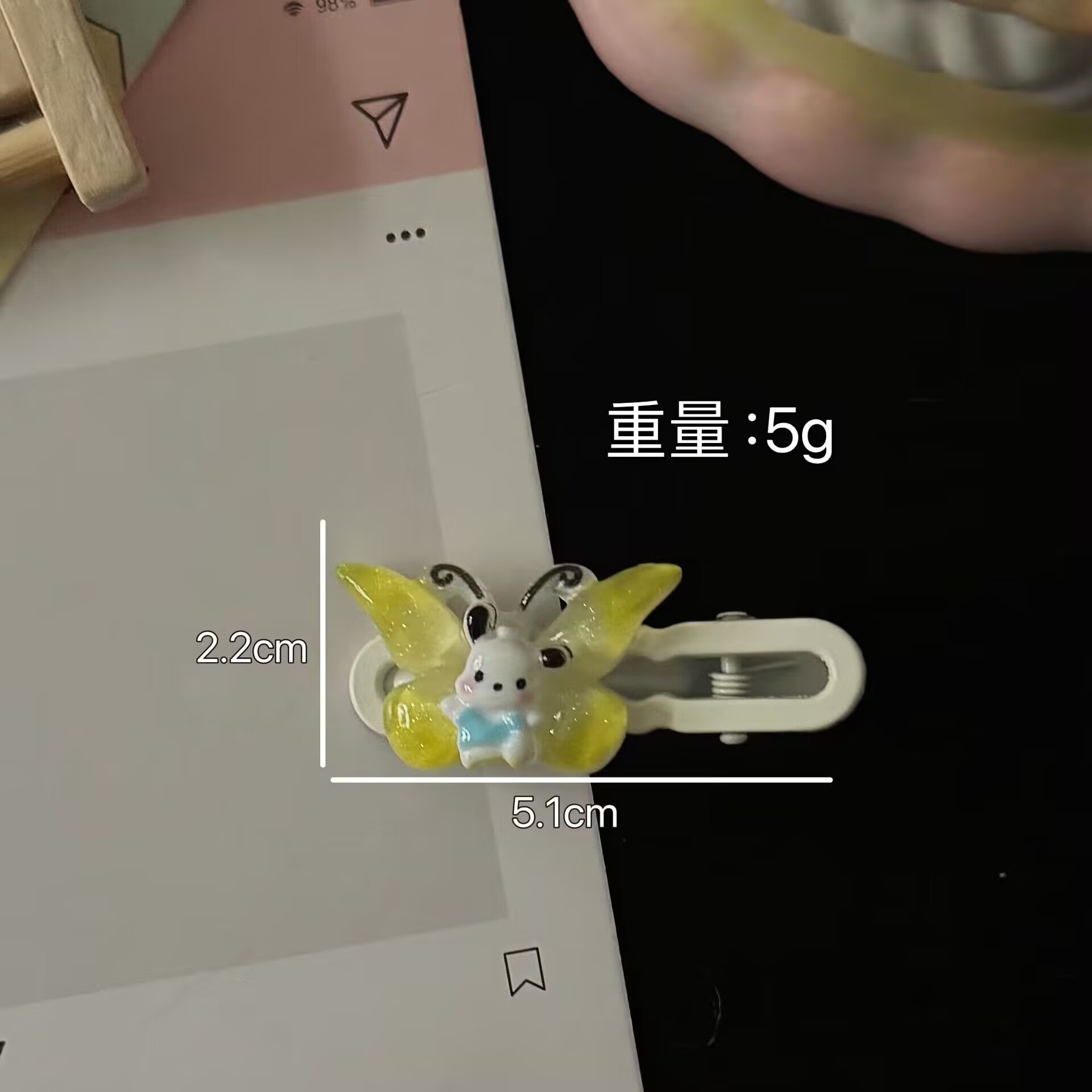 New national trend series of fine butterfly Sanrio hair clips, diy cream glue handcrafted duckbill clips, hair bands, hair ties and headwear details Picture
