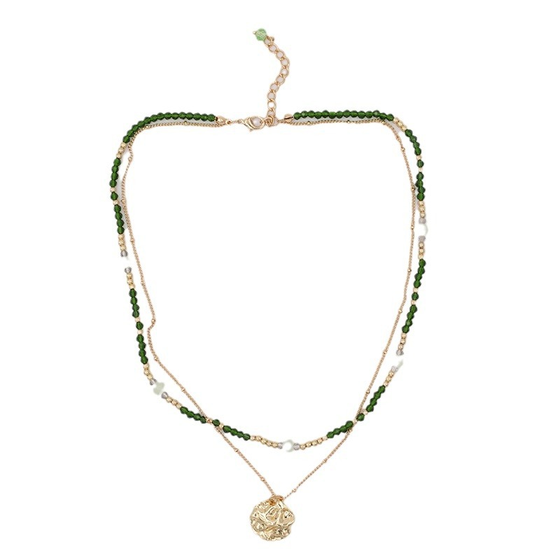 Fashion Vintage Assorted Beaded Women's Necklaces Niche Design Folded Choker Jewelry Wholesale Item Picture