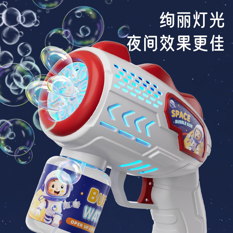 泡泡机太空宇航员全自动加特林泡泡枪电动带灯光爆款儿童玩具跨境详情图4