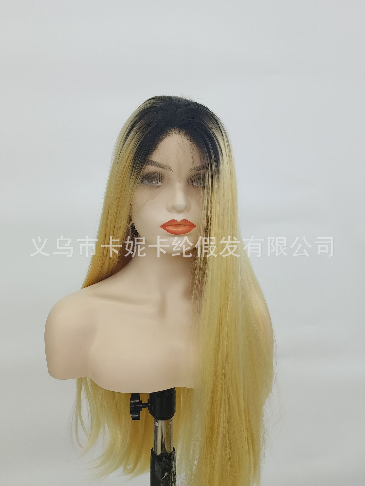Newlook 新款黑色渐变金色360 lace wigs vendor前蕾丝头套
