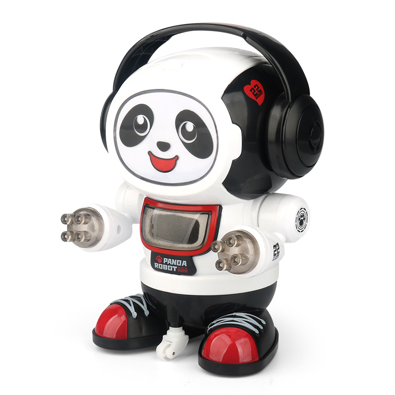 电动跳舞熊猫机器人 音乐灯光自动行走摇滚炫舞机器人 儿童玩具详情图1