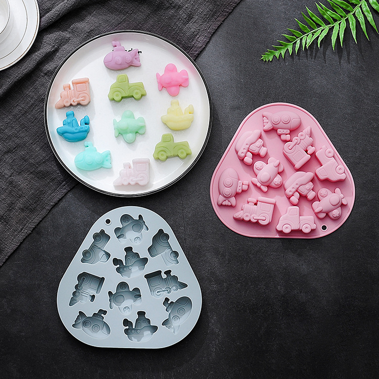 Spot 10 Even Sea, Land And Air Transport Model Silicone Mold Cake Chocolate Mold Drop Glue Mold Specification drawing