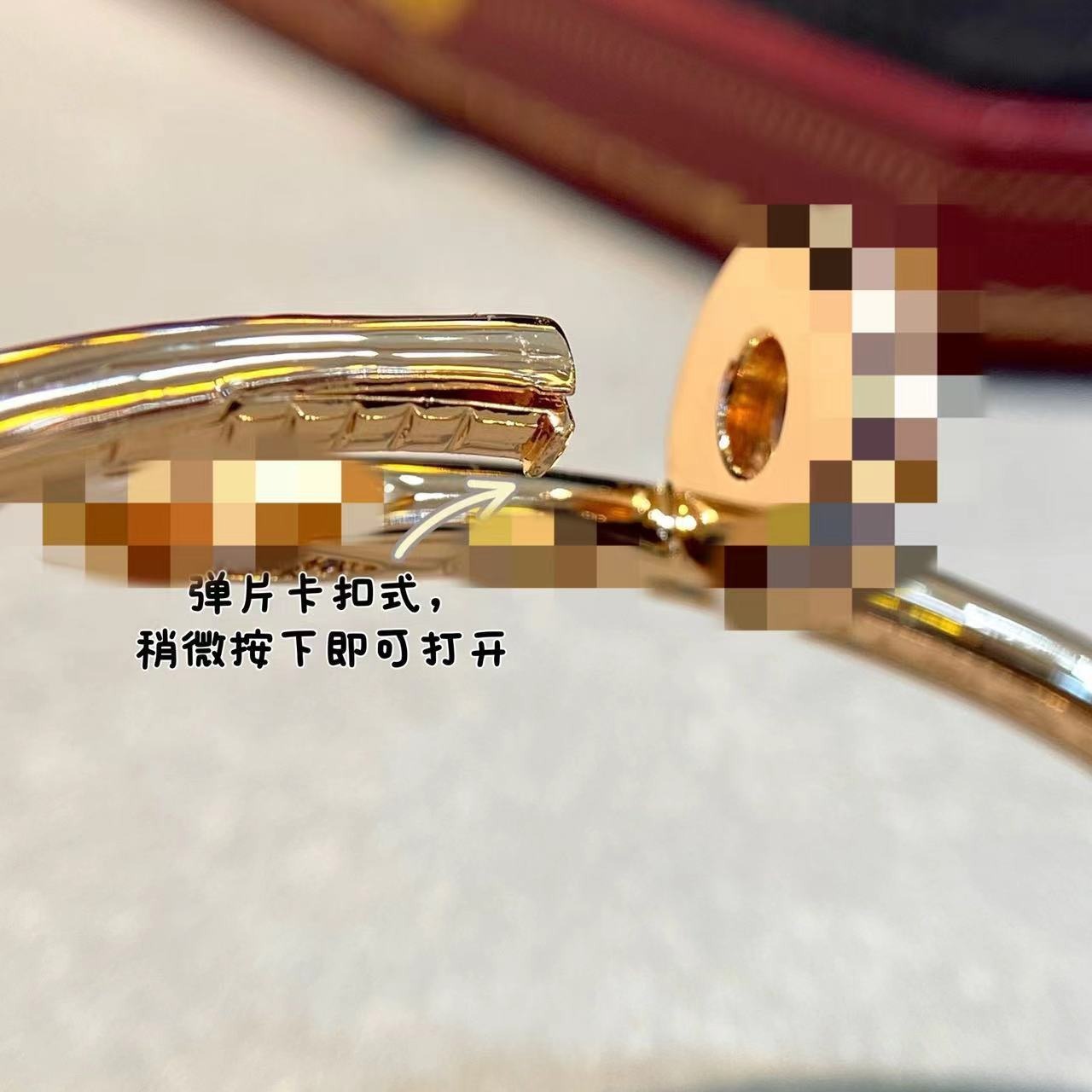 High Version V Gold Nail Bracelet Women's Titanium Steel Couple Bracelet Classic 18K Rose Gold Fashion Headband And Tailband Diamond Specification drawing
