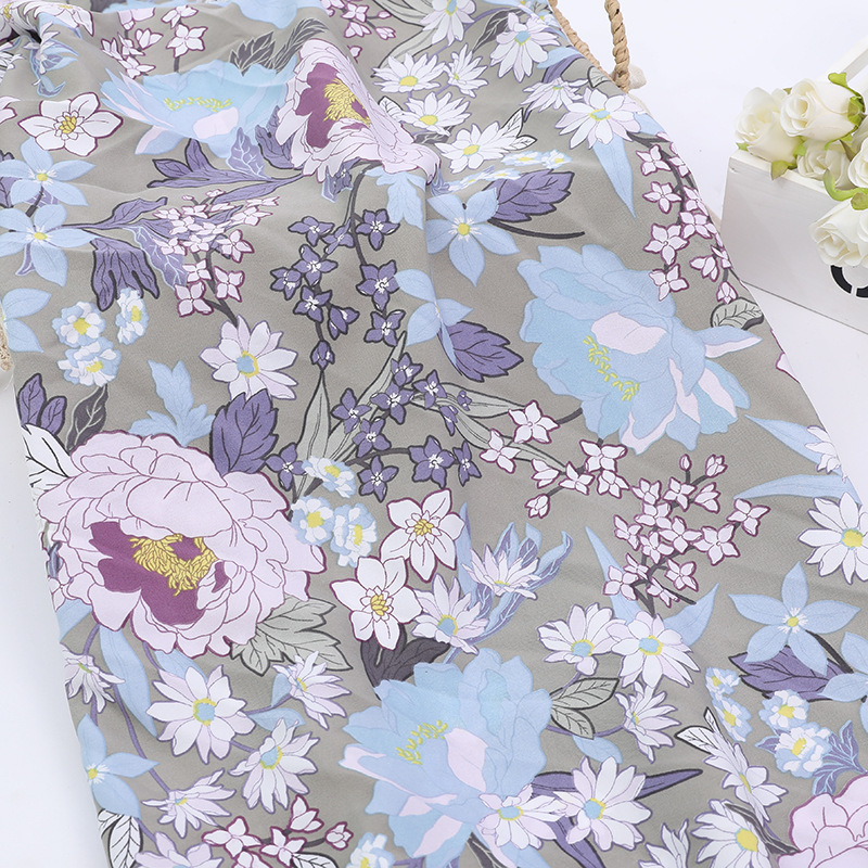 Boho Style Summer Clothing Fabric Polyester Four-Sided Elastic Plain Print Fabric Application Scenario