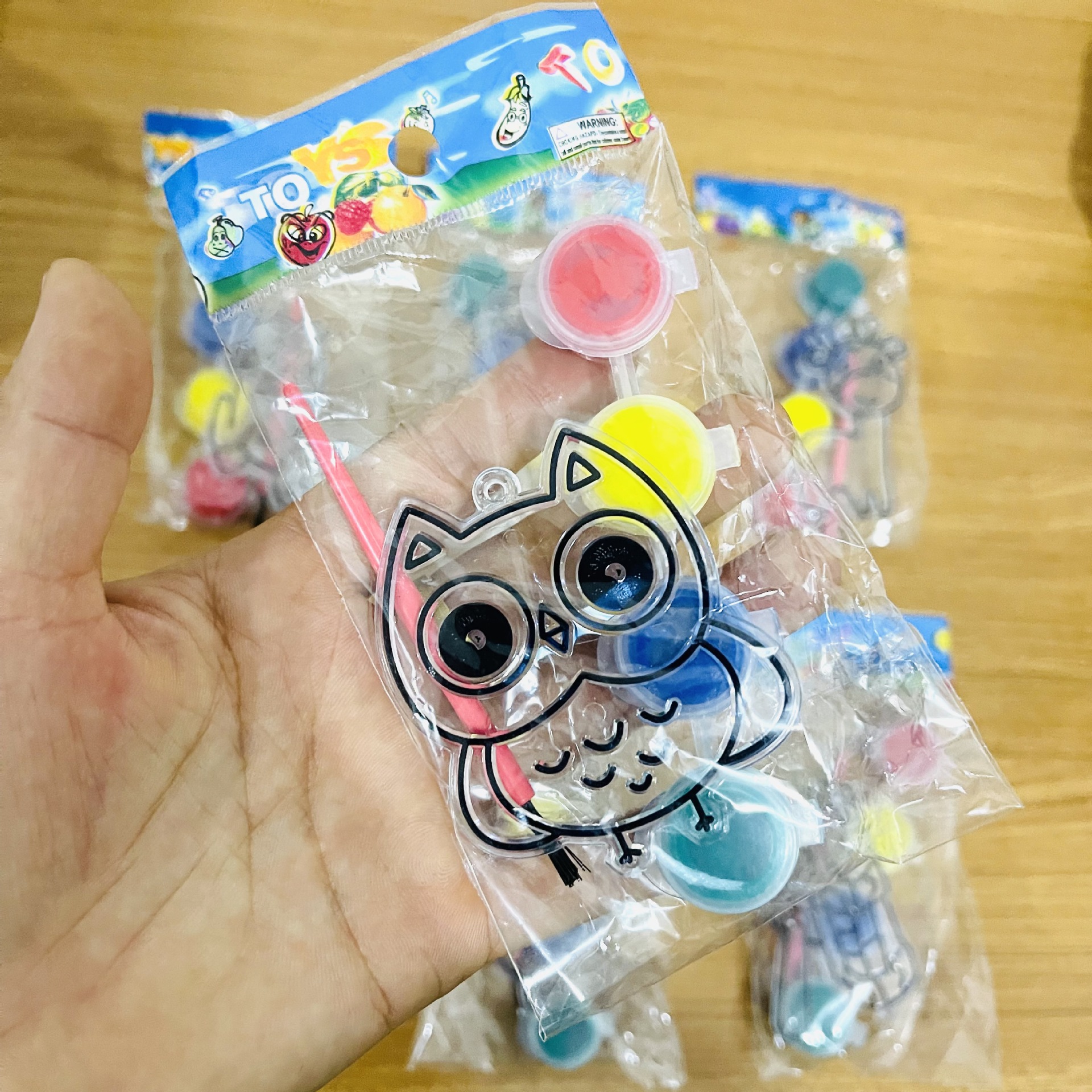 DIY children's key pendant, graffiti crystal gel painting toy pendant, 1 yuan supply details Picture