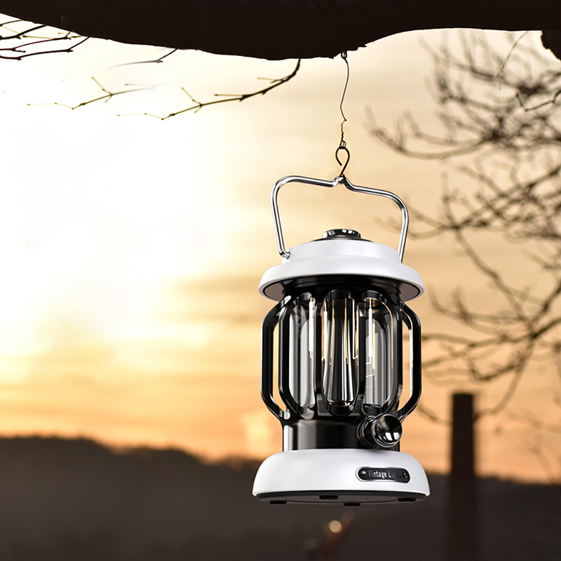Outdoor camping lights, LED retro portable tent lights, portable USB horse lights, ambient night lights