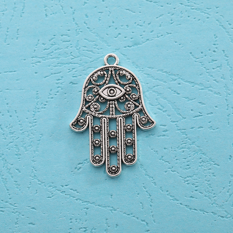 Amazon Palm Pendant Pendant Turkish Palm Bracelet Necklace Bracelet Diy Alloy Accessories Specification drawing