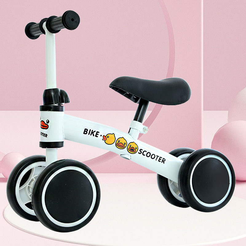 Children's Four-Wheel Balance Bike Pedalless Baby Scooter Kids Scooter 1-2-3 Year Old Bike With Two Wheels details Picture
