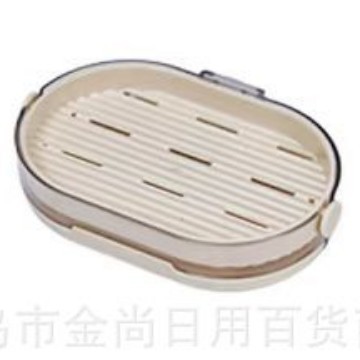 Simple, modern and light luxury single-layer wall-mounted soap box, high appearance level, no water accumulation, bathroom soap box, household with draining function Specification drawing