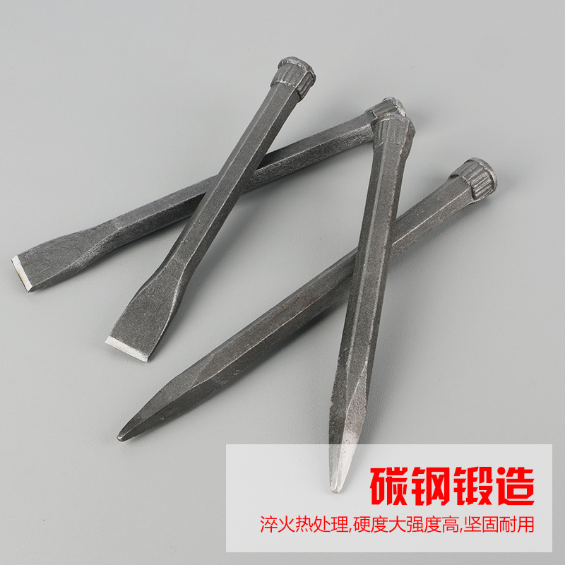 Multi-specification stone chisel construction machinery maintenance, forging, head chisel, steel chisel, big head chisel, stone chisel tools Application Scenario