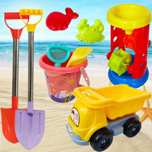 儿童玩具套装沙滩车挖沙戏水玩具沙滩桶沙漏铲子海边玩沙工具地摊玩具