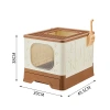 The folding cat litter box, drawer-type cat toilet, top-mounted cat poop bowl, and fully enclosed cat toilet prevent splashing and odor Item Picture