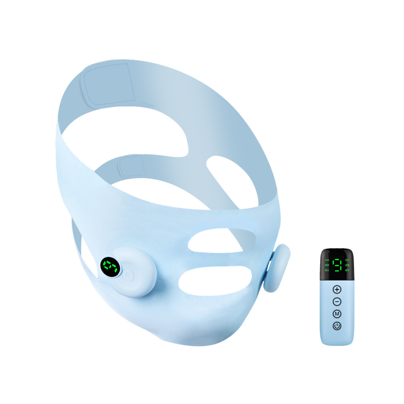 Wholesale of intelligent EMS microcurrent electric massage face shaping device, mask face massage device, V-face bandage face slimming instrument Item Picture