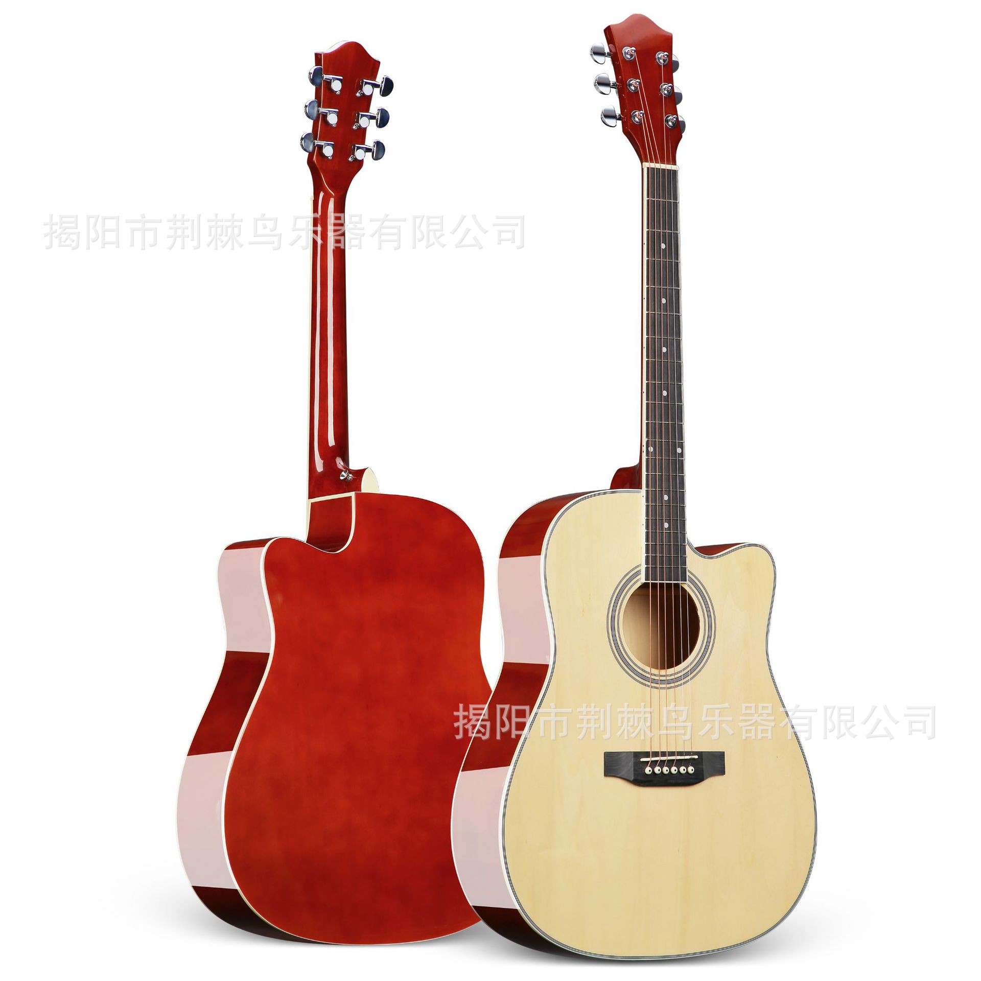吉他40寸41寸单板木吉他练习琴民谣jita初学吉它guitar批发工厂详情图5