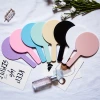 Wholesale of Korean-style simple round portable mirrors. Cute students hold them for beauty and makeup. diy hand-held mirrors Application Scenario