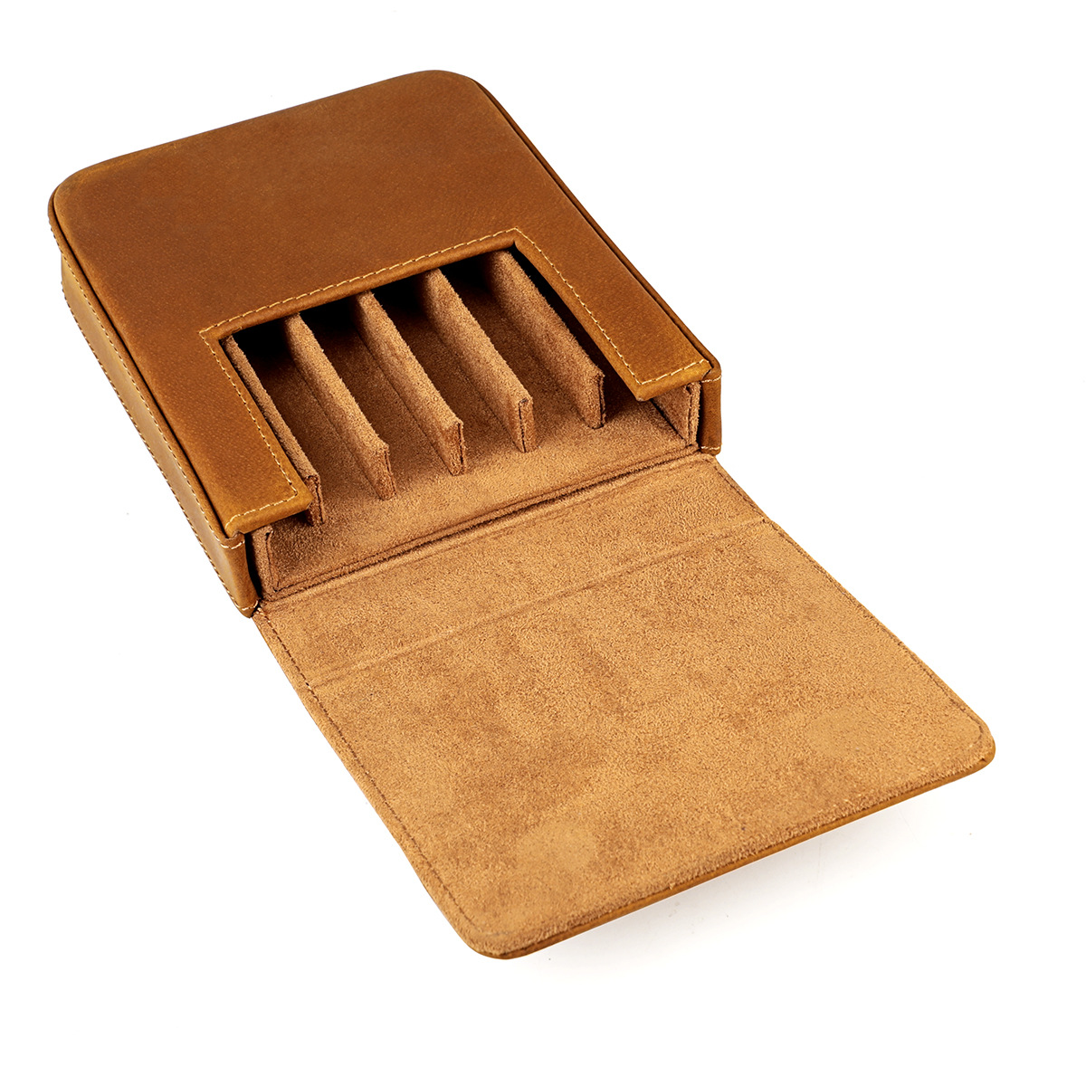 Cross Border Supply Crazy Horse Pen Pen Set 6 Pieces Of Pull New Creative Leather Case Business Office Collocation Application Scenario