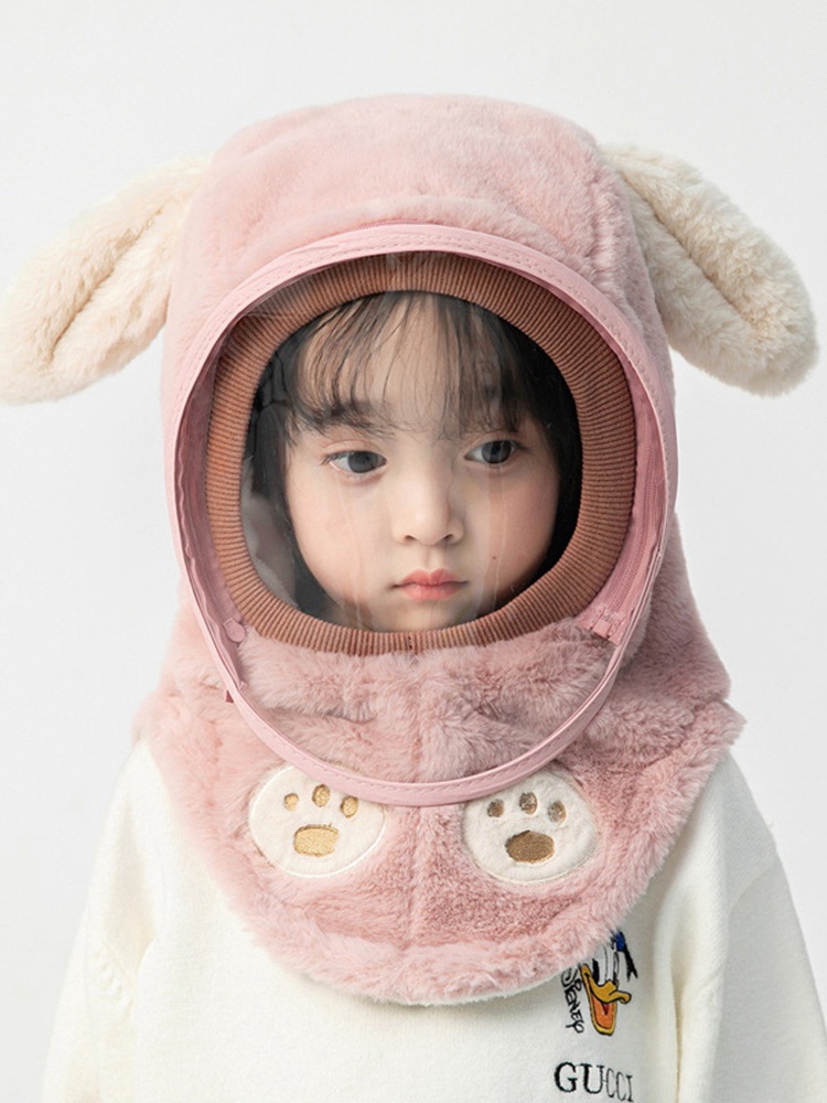 冬季儿童帽子细节图