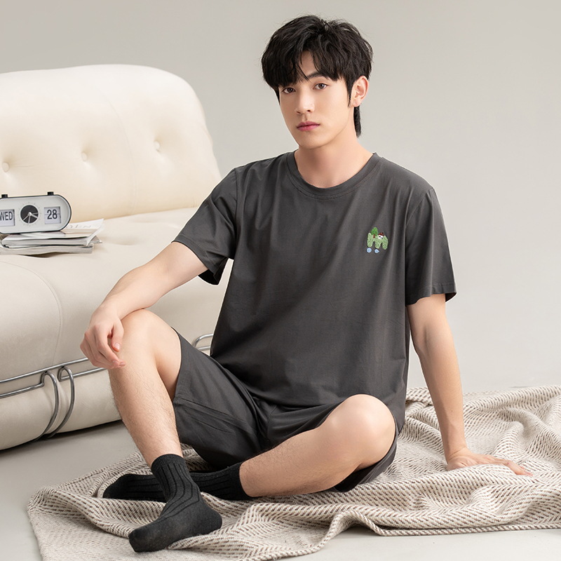 男士家居服实物图