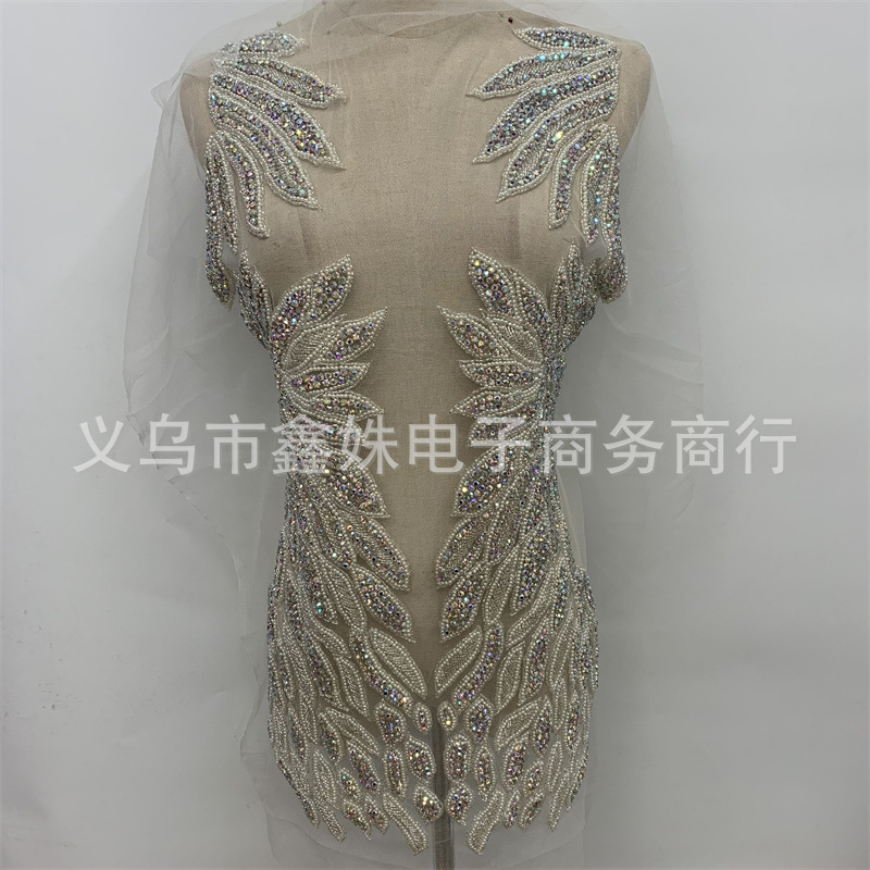 Heavy industry wedding dress and formal wear decoration mesh applique clothing and accessories details Picture