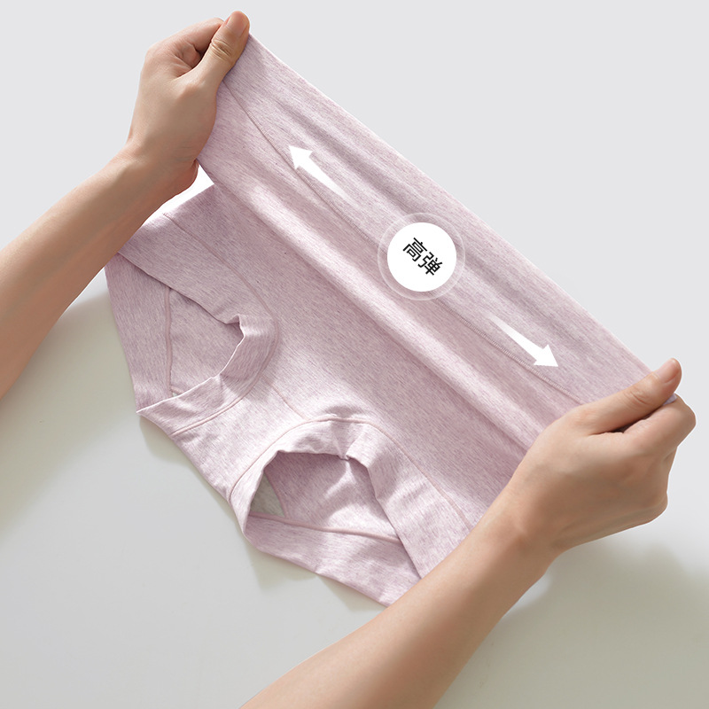 Wholesale of 60 pairs of Xinjiang long-staple cotton high-waisted, waist-cinching inner pants, pure cotton women's antibacterial, hip-lifting women's underwear, and briefs details Picture