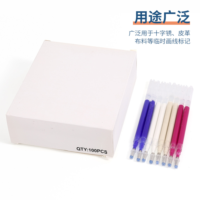 Achromatic pen Manual DIY sewing tool Achromatic pen core textile drawing line positioning pen core high temperature ironing fading pen Application Scenario