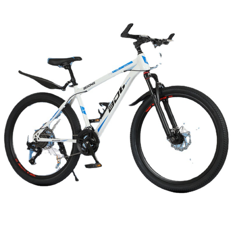 Adult Bike 24 Inch Variable Speed Bike 26 Inch Mountain Bike 27 Speed One Wheel Double Disc Brake Mountain Bike Item Picture