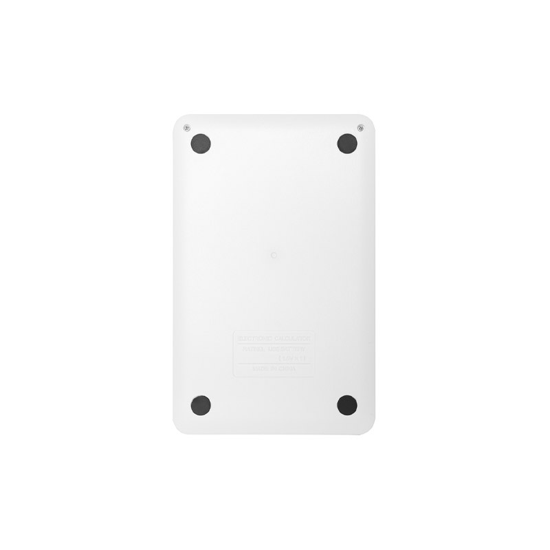 厂家销售直板白色计算器双电源礼品计算器太阳能小清晰12位计算器详情图2