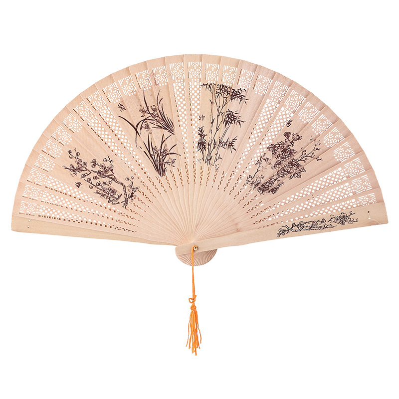 扇子/折扇/蒲扇/香木扇/扇子男女中国风白底实物图