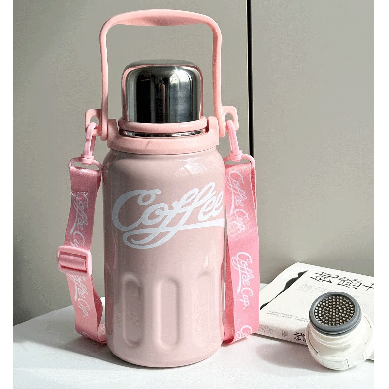 Manufacturers Direct Sales High Appearance Level Coke Cup Stainless Steel With Lifting Rope Double-Layer Vacuum Cup Outdoor Portable Thermal Pot Application Scenario