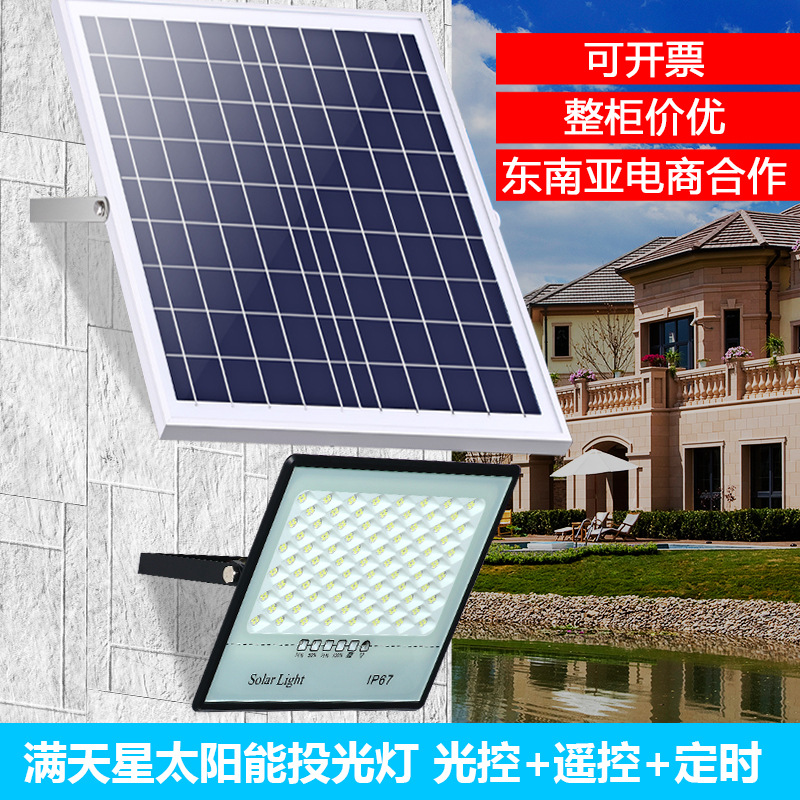 跨境新款太阳/太阳能投光灯/庭院灯产品图
