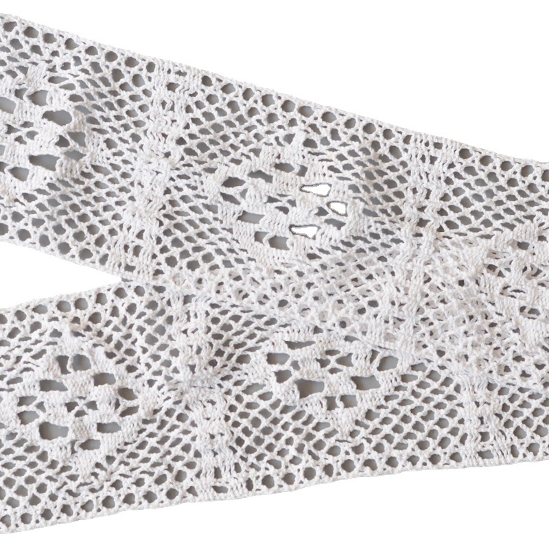 12Cm Table Flag Lace Crochet Tablecloth Curtain Splice Cotton Lace American Retro Style Hollow Item Picture