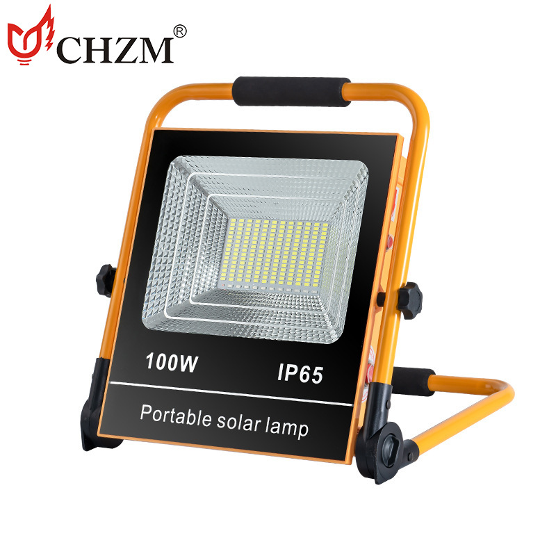 Venta directa de fábrica solar portátil luz de lanzamiento hogar al aire libre camping integrado mercado nocturno luz de emergencia de alta potencia